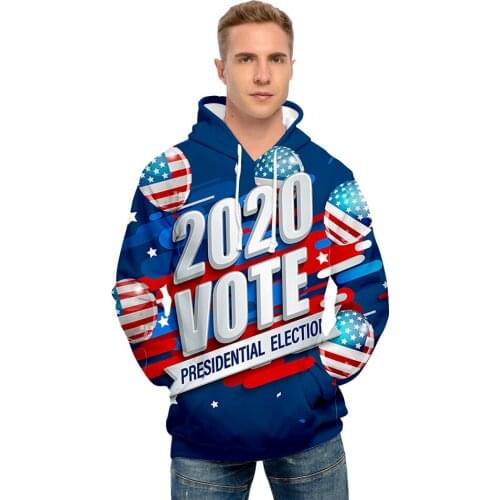 2020 Keep America Great Hoodie Funny Jumper Long Sleeve Letter PRESEDENTIAL ELECTION Hoodie Print 3D Pullover