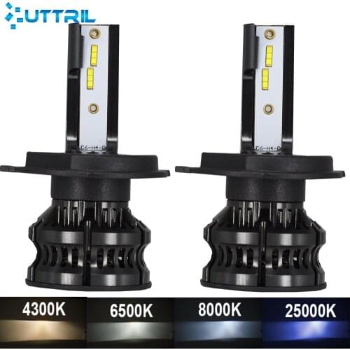 Utttil 1860 Chips Car Headlight LED H7 H4 Light Bulbs H1 H8 H9 H11 LED 9006 car Styling Auto Headlamp Fog Light Bulbs 12V 8000K