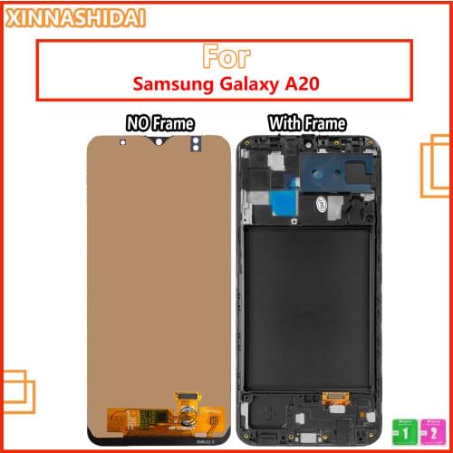 6.4'' For Samsung Galaxy A20 A205 SM-A205F A205FN A205GN A205S LCD Display Touch Screen Digitizer Assembly Replacement