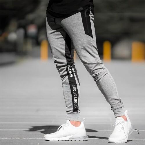 2021Mens Joggers Casual Pants Fitness Men Sportswear Tracksuit Bottoms Skinny Sweatpants Trousers Black Gyms Jogger Track Pants