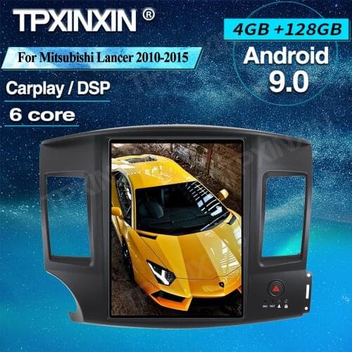 4+128 PX6 For Mitsubishi Lancer 2010-2015 Android 9.0 Car GPS Navigation Stereo Headunit Multimedia Player Auto Radio Carplay