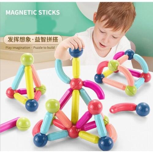 Big Size Assembled Magnetic Education Building Blocks Early Puzzle Magnetic Bricks Construction Set Toys For Children Gifts