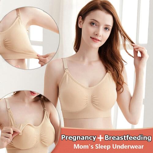 Maternity Bras Wirefree Nursing Bra Panties Set Pregnancy Clothes Prevent Sagging Breastfeeding Womens Breathable Lactancia Bra