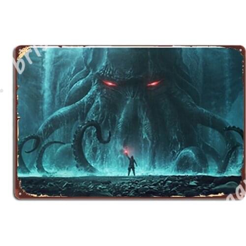 Cthulhu Awakening Metal Signs pub pub Garage Custom Plaques Tin sign Posters