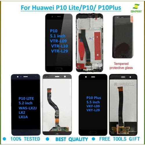 For Huawei P10 LCD For Huawei P10 Plus LCDs For Huawei P10 Lite Display Touch Screen Digiziter Assembly For Huawei P10P LCD