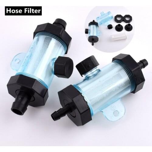 1-3pcs O.D 8 10 20 25mm Hose Pipe Filter Car Wash Garden Irrigation Filters Sprayer Pump Filtering Plastic Mesh Filter