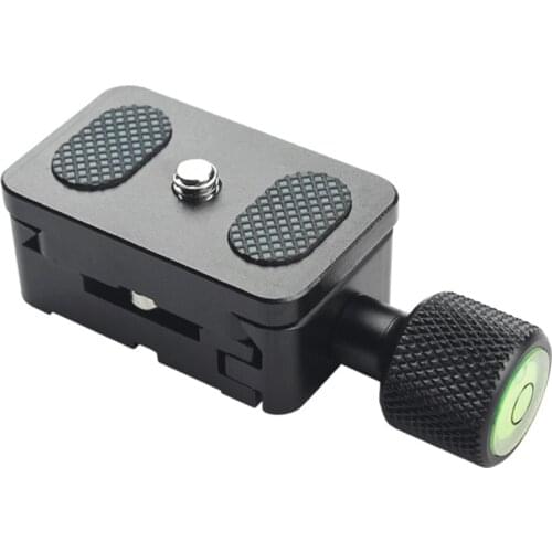 FONFON K30 Aluminum Tripod Adapter Quick Release Clamp with Standard Ark Suit PU25 Plate for Monopod Ball Head Camera