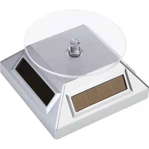 360 Degree Electric Rotating Turntable Display Stand for Video Photography Props Solar Power Display Turntable