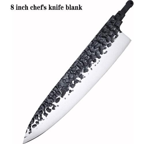 Hot sale kitchen DIY hand-forged blade 8 inch chefs knife blank