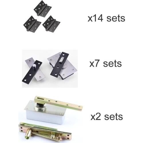 Custom link ,4 inch black hinges, 14sets, door hinge x7sets, bear 300kg hinges x2sets ,ship to Uganda