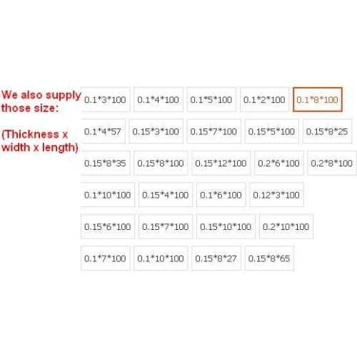 100 Pieces /lot 0.1*8*100 mm Steel Strip with Top-ni Pure Nickel Plated For Spot Welder/battery welding DIY/Wire welding