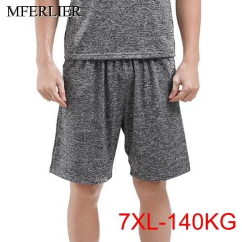 Summer Mens shorts Sleepwear 7XL 6XL 5XL waist 155cm Plus size Sleep Bottoms