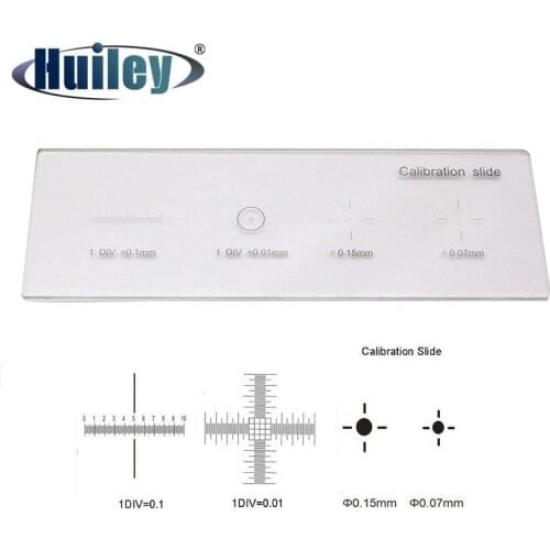 Microscope Calibration Stage Micrometer Glass slide Reticle Measuring Ruler for Stereo Biological Microscope Cross Dot Scale