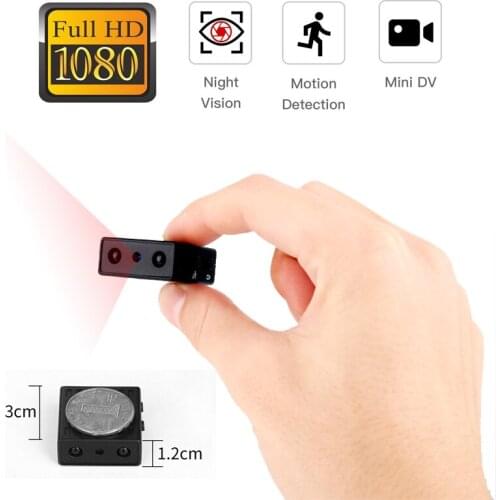 Mini Camera Smallest 1080P Full HD IR Camcorder Infrared Night Vision Micro Cam Detection DV video voice Support 32G TF card