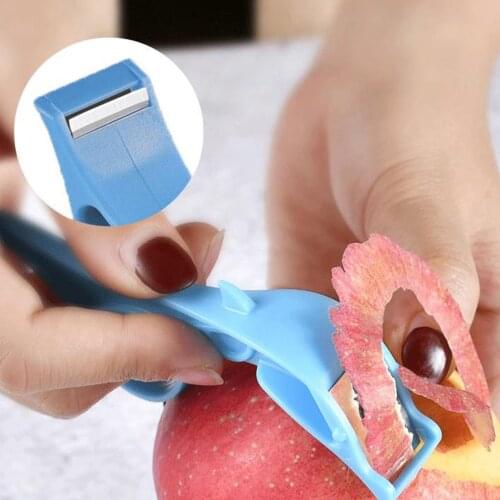Multi-functional Apple Peeler Kitchen Tool Plastic Ring Fruit Peeler Orange Convenient Peeler Peeling Knife Fruit Tool