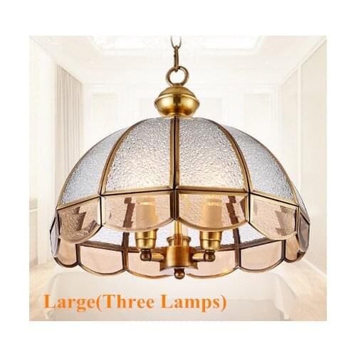 Mordern copper art diamond glass Pendant lights Handwork soldering E14 LED three lamps lights for pavilion&stairs&bar BRSDD018