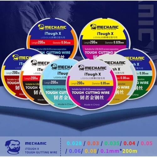 Tool Sets MECHANIC High Hardness Special Diamond Wire Cut Line for Mobile Phone LCD Screen Separate Tools