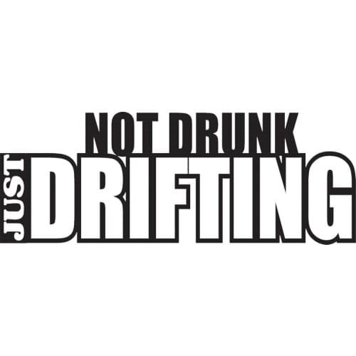 Not Drunk, Just Floating Applique, Funny Car Vinyl Sticker Window, European Accessories, Product Decoration