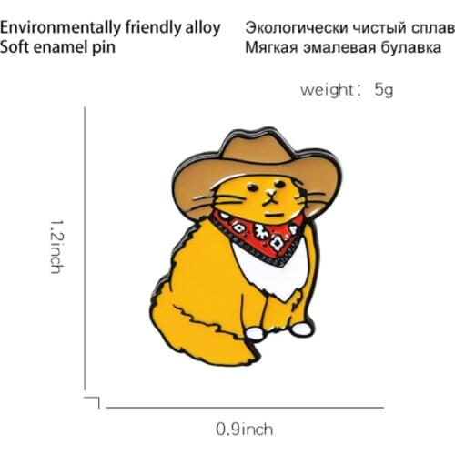 New 20Pcs Cartoon Cute Cat Brooch Lapel Pin Action Figure Toy