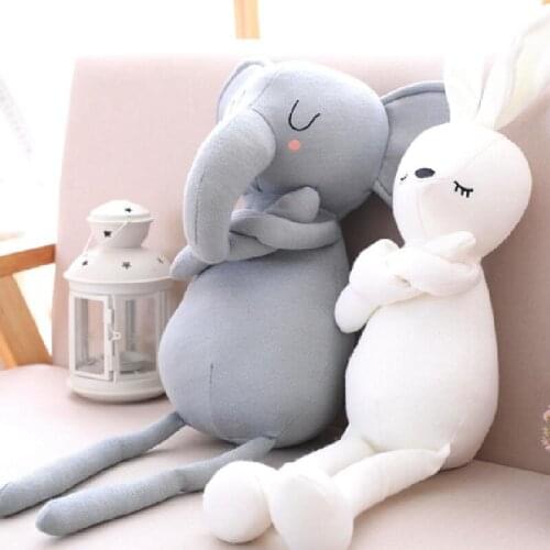 New arrival Appeasing sleeping dolls Baby Elephant toy stuffed Rabbit Knitted Plush Toys kids Gifts