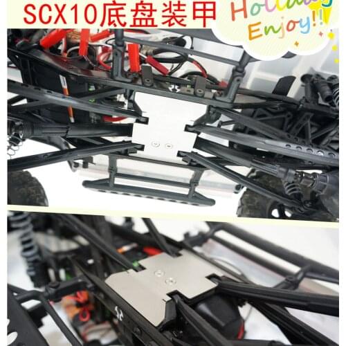 AXIAL SCX10 90035 Metal Chassis Armor Bottom Plate Compatible With 90047 90037 90037 90021 Rc Car NEW