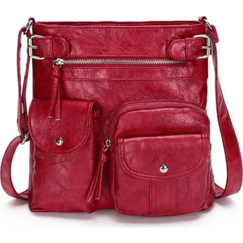 Everyday Crossbody Bag for Women Lady PU Leather Purses Shoulder Handbags