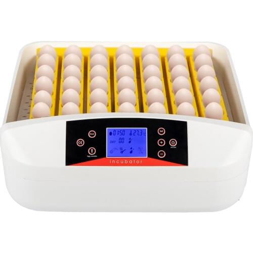 56/42-Egg Practical Fully Automatic Poultry Incubator with Egg Candler White for Chickens Ducks Geese Other Birds[US-Depot]