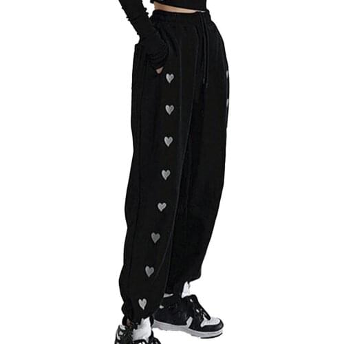 Plus Size Jogging Pants Women Fitting Pure Color High Waist Leisure Fashion White Sweat Pants Printing Trousers Summer 20201