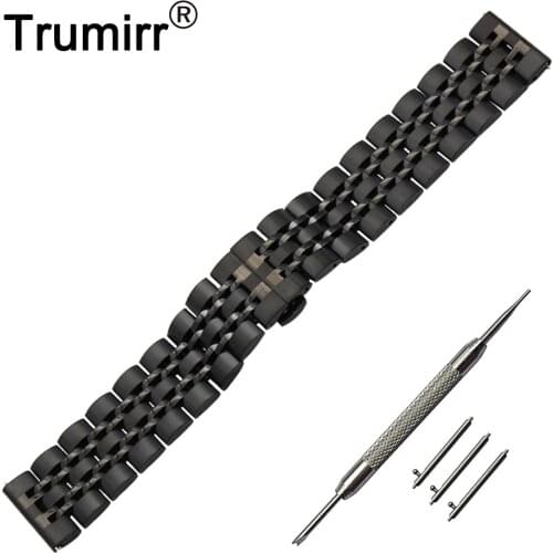 22mm Stainless Steel Watch Band for Vector Luna / Meridian, for Xiaomi Smartwatch Huami Amazfit Strap Wrist Belt Bracelet