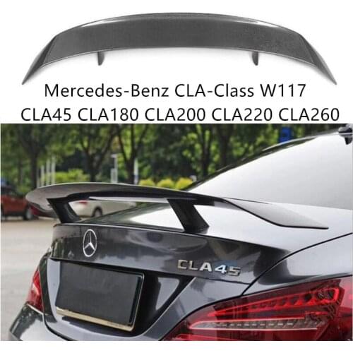 Carbon Fiber Spoilers For Mercedes-Benz CLA-Class W117 CLA45 CLA180 CLA200 CLA220 CLA260 2014-2020 Wing Lip Spoiler
