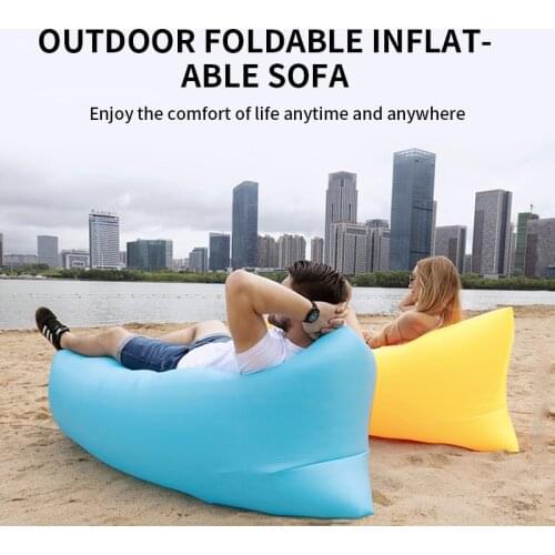Camping Travel Sack Beach Sleeping Bag Air Bed Lazy Bag Sack Lounger Air Bed Lounger Outdoor Hiking Lazy Inflatable Sofa