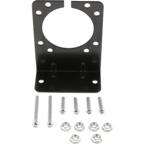 Universal 7 Way Socket Mounting Bracket Holder Truck Trailer Camper Tail Light Wiring For Easy Installation Dropship