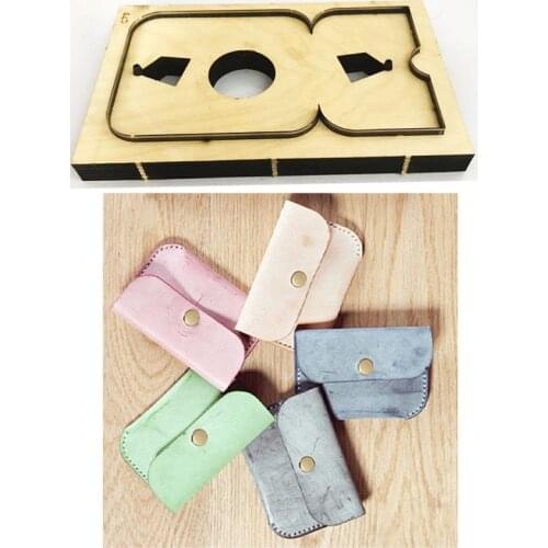Japan Steel Blade Rule Die Cut Steel Punch Coin Bag Cutting Mold Wood Dies for Leather Cutter for Leather Crafts 110x80mm