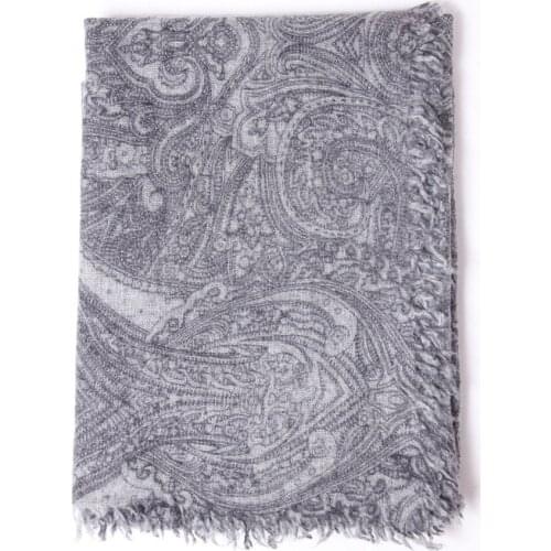 100%goat cashmere women elegant vintage printed scarf shawl pashmina super lare size 100x200cm/4sides scattered wholesale retail