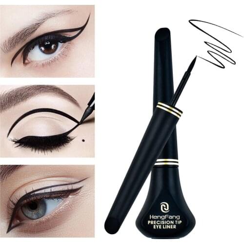 1 Pc Black Waterproof Eyeliner Liquid Eye Liner Pen Pencil Makeup Cosmetic Sweat-proof Long-lasting Beauty Makeup Tool