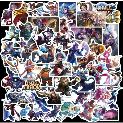 10/50Pcs Mobile Legends Game Stickers For Motorcycle Skateboard Kids Toy Refrigerator Guitar Mobile Phone Laptop Stickers decals
