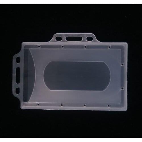 1PCSTransparent Plastic Card Acrylic Plastic ID Badge Card Holder for Bank Credit Cards Protector Card Holder ID Card Cover Case