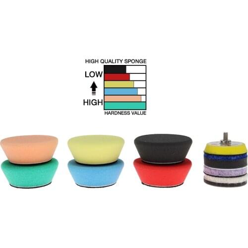 2 inch polishing sponge board, coarse, medium and fine, suitable for RO/DA fine polishing machine sponge