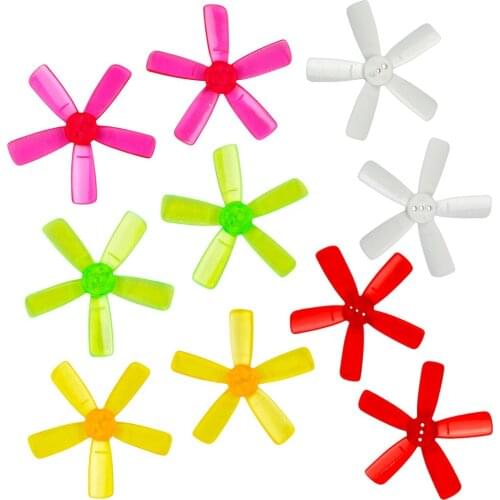 20pcs Kingkong 1935 1.9X3.5 CW CCW 5-blade CW CCW Propeller Green Pink White For RC Camera Drone FPV Quadcopt (10 pair)