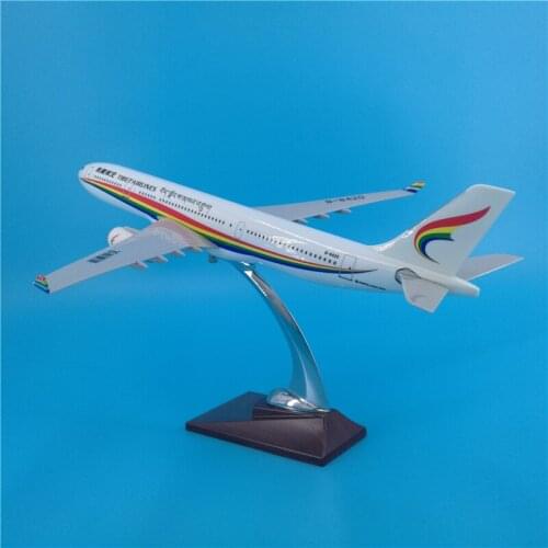 40CM 1:172 TIBET Airlines Airbus A330 Model Airways with Base Alloy Aircraft Plane Airplane Collectible Display Model Collection