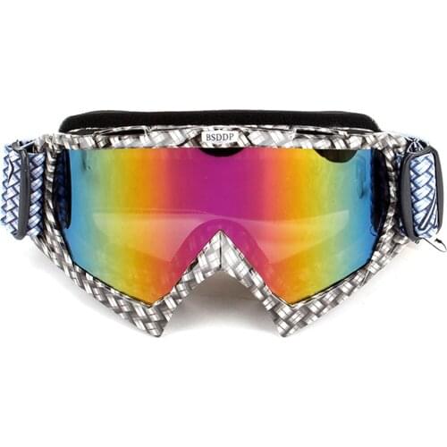 BSDDP Motocross Glasses Ski Dirt Goggles ATV Racing Motorcycle Helmet Eyelasses Bicycle Glasses Moto Dustproof Safety Goggles
