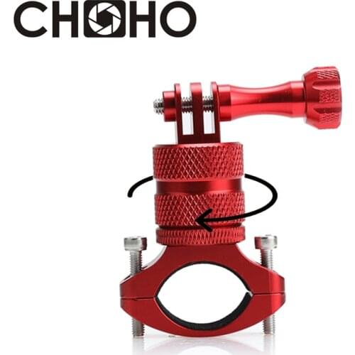 CNC Bike Handlebar Mount Aluminum Bicycle Motorcycle Rotation Holder for Gopro Hero 8 7 5 6 4 SJCAM Xiaoyi 4K Lite Accessories