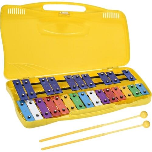 Colorful 25 Notes Glockenspiel Xylophone Percussion Rhythm Musical Educational Instrument Toy for Baby Kids
