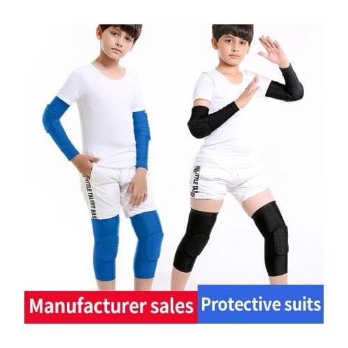 Childrens Anti-Collision Honeycomb kneecap protection basketball football elbow protection skating children armguard