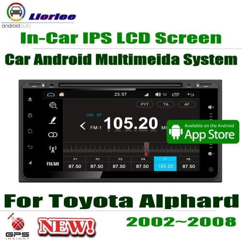 For Toyota Alphard (AH10) 2002-2008 Car Android Player 7" IPS LCD Screen GPS Navigation Radio AMP BT SD USB DVD CD WIFI
