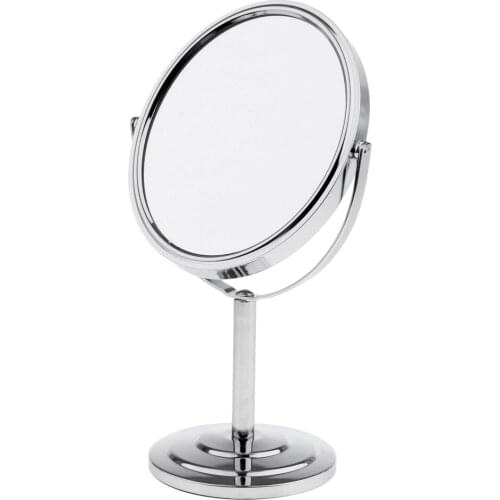 Two-Sided 360 Degree Swivel Table Mirror Normal & Magnifying Makeup Mirrors
