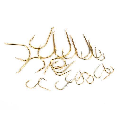 Hot 100Pcs 3#-12# Assorted Durable Sharpened Metal Fishing Hooks Fishhooks Tackle