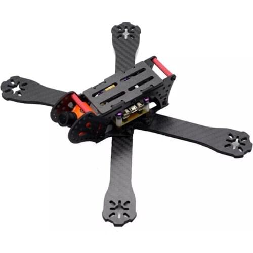 New pattern HSKRC AL220 220mm Wheelbase 4mm Arm 3K Carbon Fiber Racing Frame Kit w/ 5V 12V PDB for RC Drone