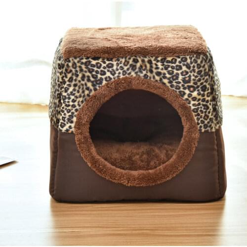 Four Seasons Universal Foldable Soft Warm Enclosed Pet Cat House Small Dog Sleeping Pad Pet Products