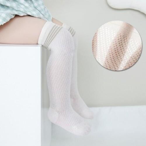Baby Knee High Socks for Kids Girls Cotton Lace Toddler children socks White Pink Princess Children Long Sock SK161